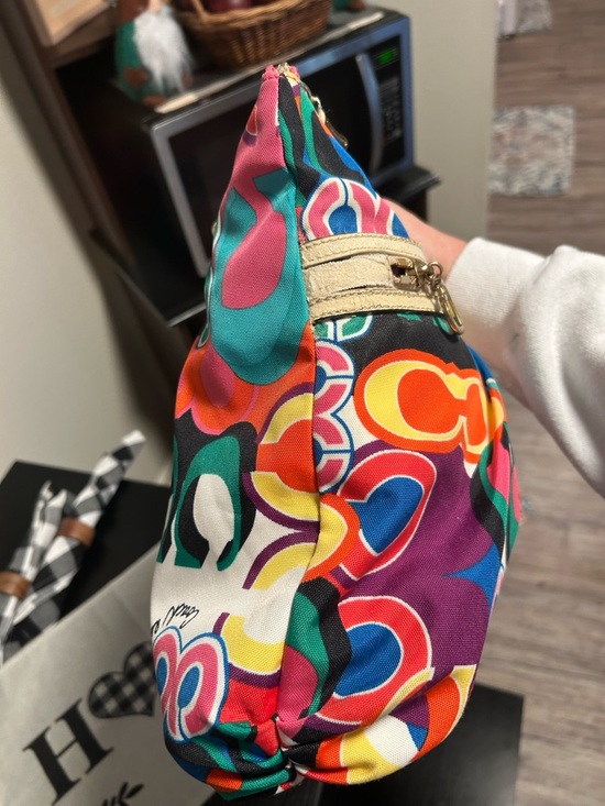 📍AS IS PROJECT! Coach Poppy Signature Large Tote Bag No Offers - Picture 7 of 16